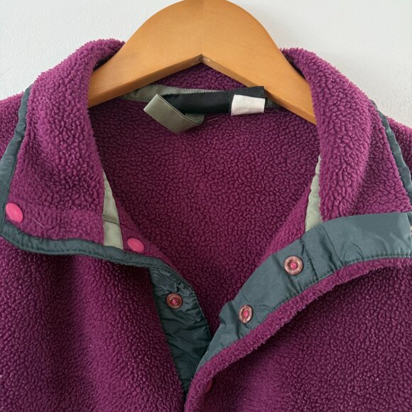Patagonia Purple Fleece Snap T Pullover Sweater Sweatshirt Size Small - Picture 4 of 7
